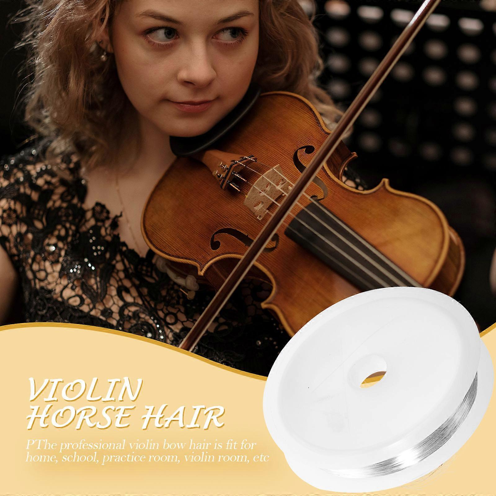 1 Roll Professional Bow Strings Replacement Durable Metal For Violin Bows Sturdy String Instrument Supplies Viola Bow String