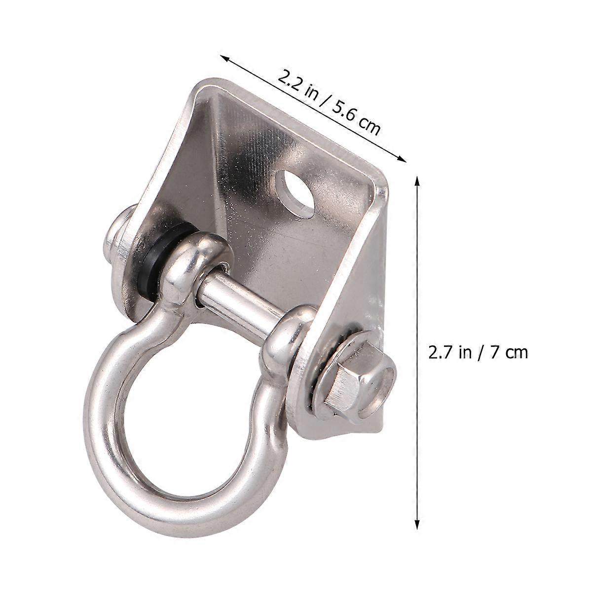Hammock Swivel Hook Hanging Hook for Swing Chair 1Set Silver
