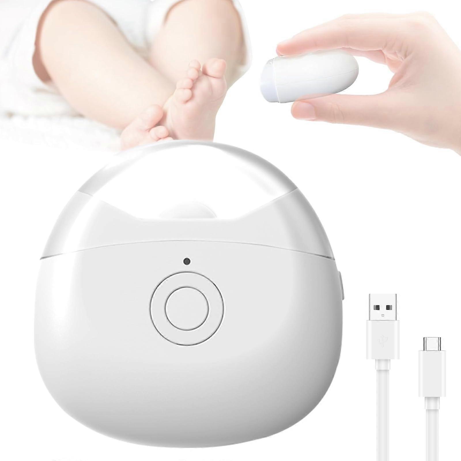 Electric Nail Clipper with Safe Curved Blade, Dual Speed, USB Rechargeable LED Light for All Ages