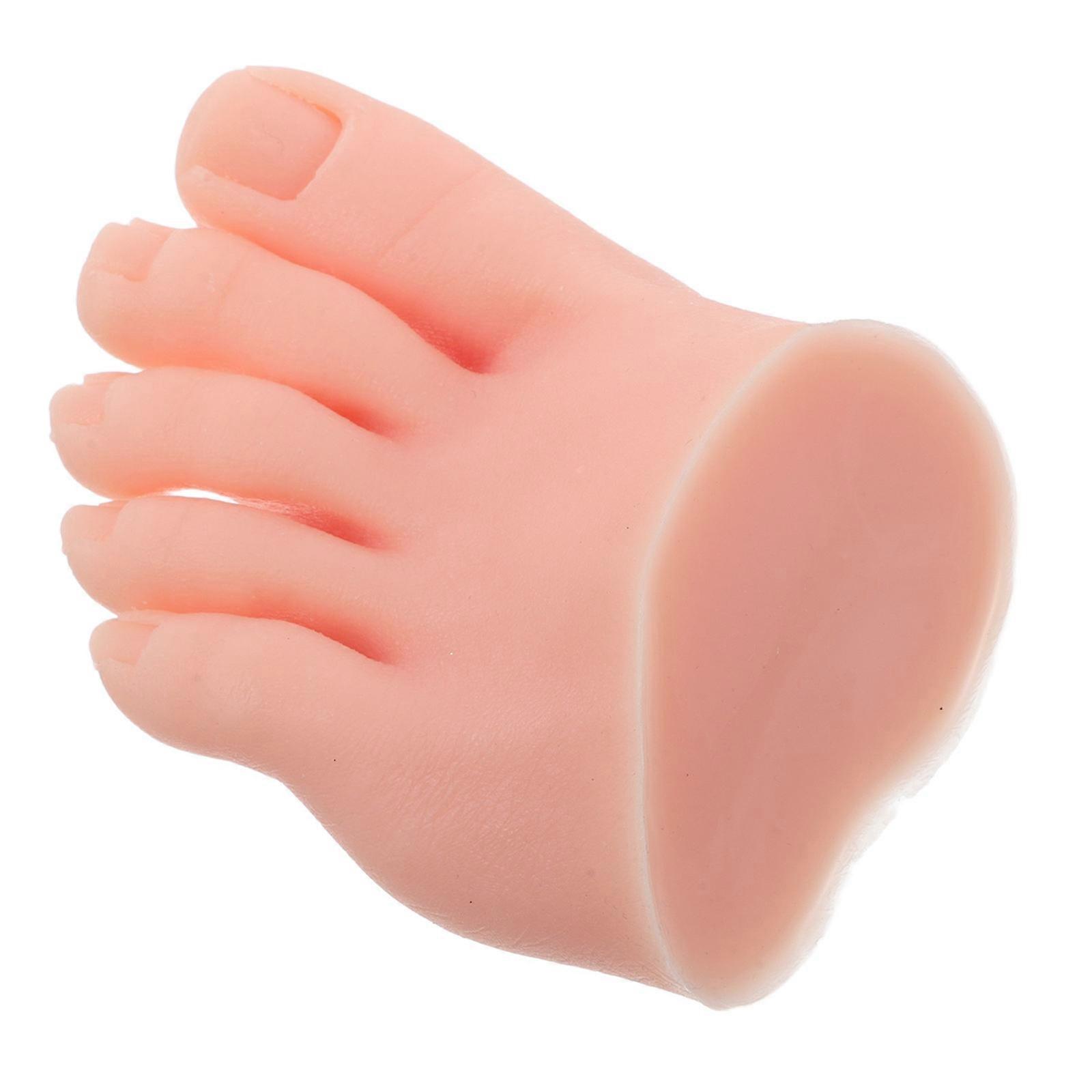 Nail Art Silicone Practice Foot Model for Manicure Training