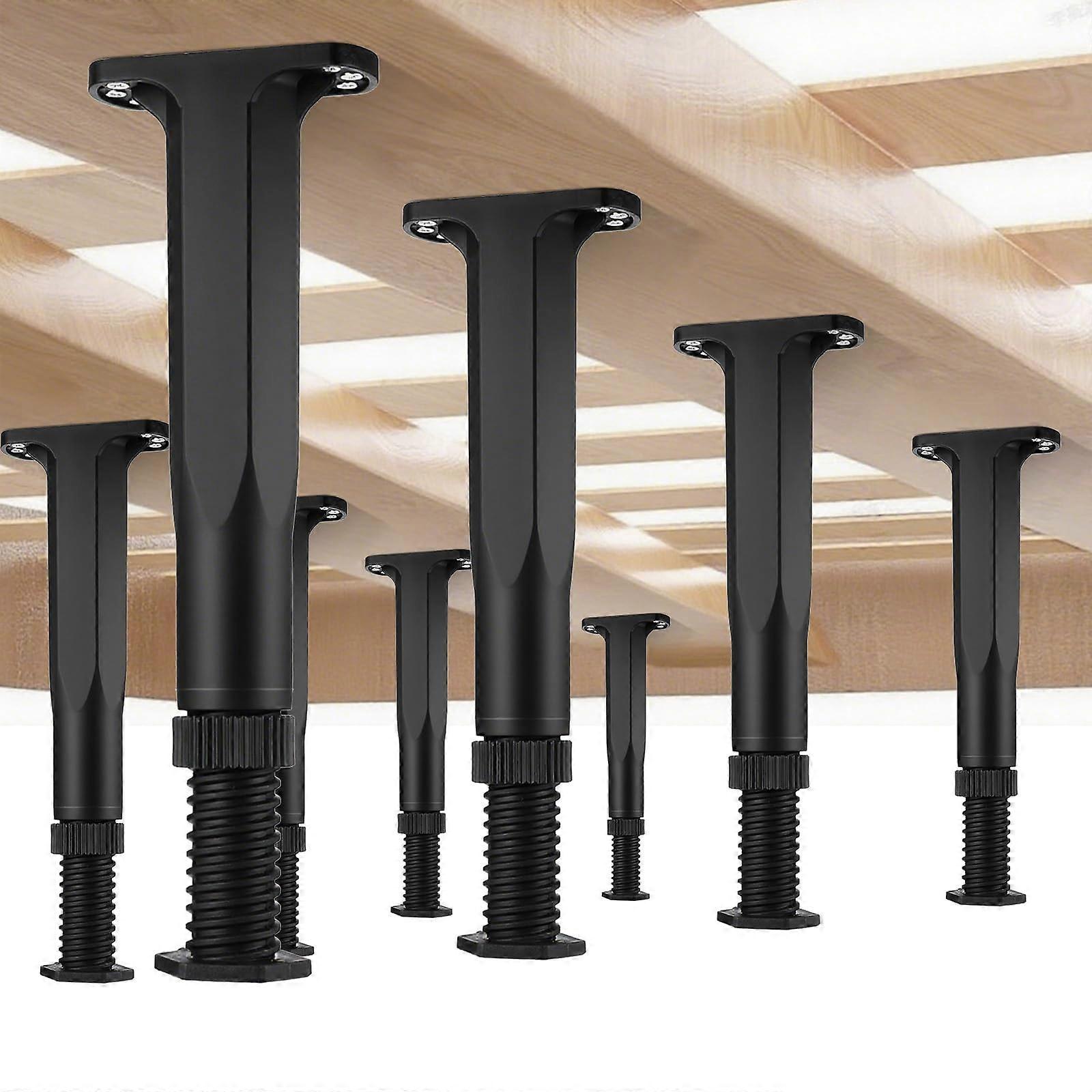 8 PCS Heavy Duty Adjustable Furniture Legs 8.2714.96in with Screws for Bed Frame Sofa Table