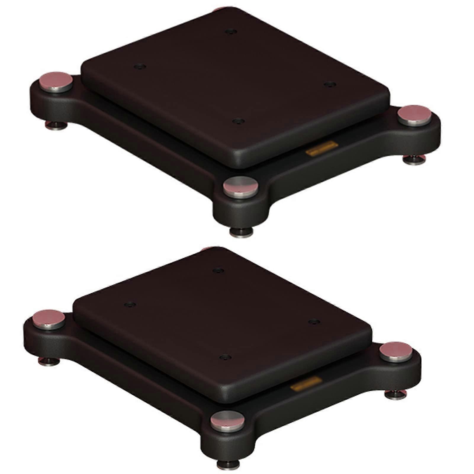 2 Floors Subwoofer Isolation Stand, 33x43cm, Black, Fixed Copper Nail, For Standard Speaker