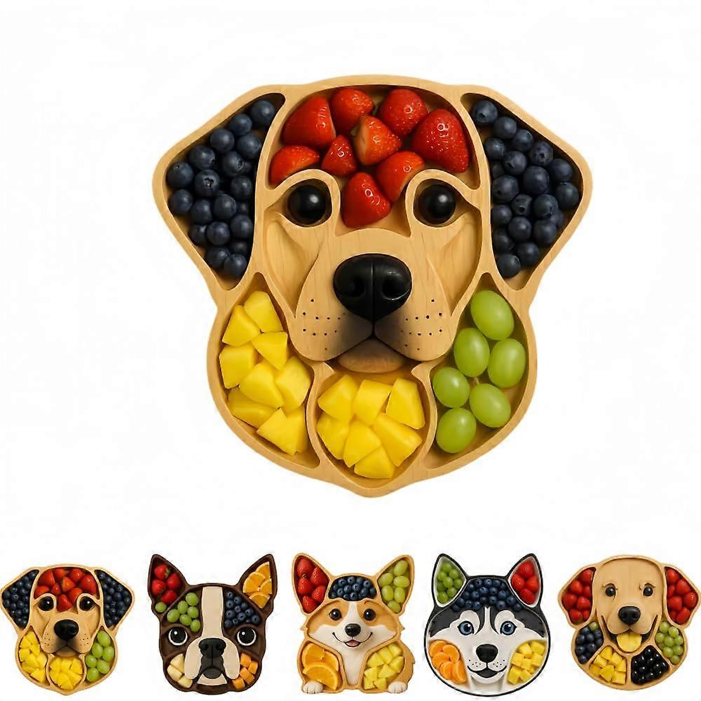 Cheese Board Wooden Serving Platter with MultiCompartment Design for Party Fruits Meats