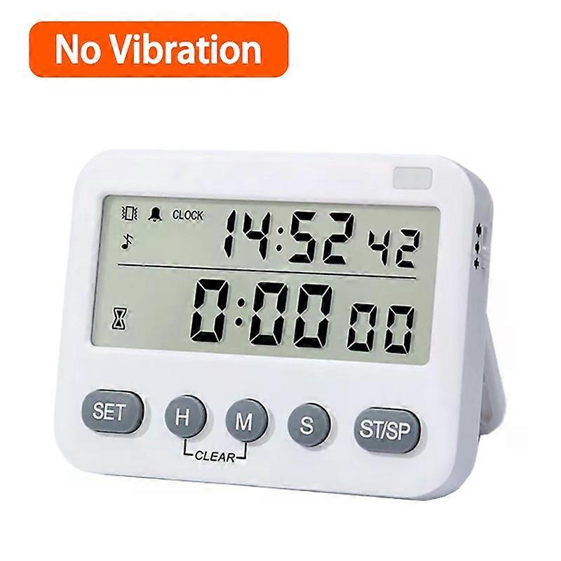 Dual Digital Timer Large LCD Display Cooking Countdown Timers Kitchen Timer Timer Memory Function Study Stopwatch with Vibration