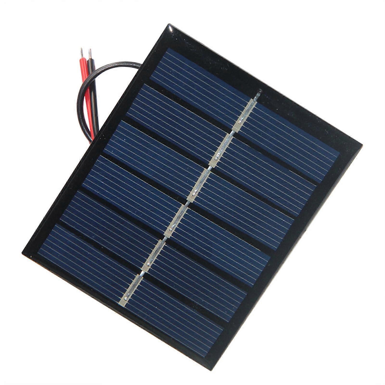3V Polysilicon Solar Panel with Wire 0.6W Efficient Small Cell for Outdoor Lighting and Garden Lights