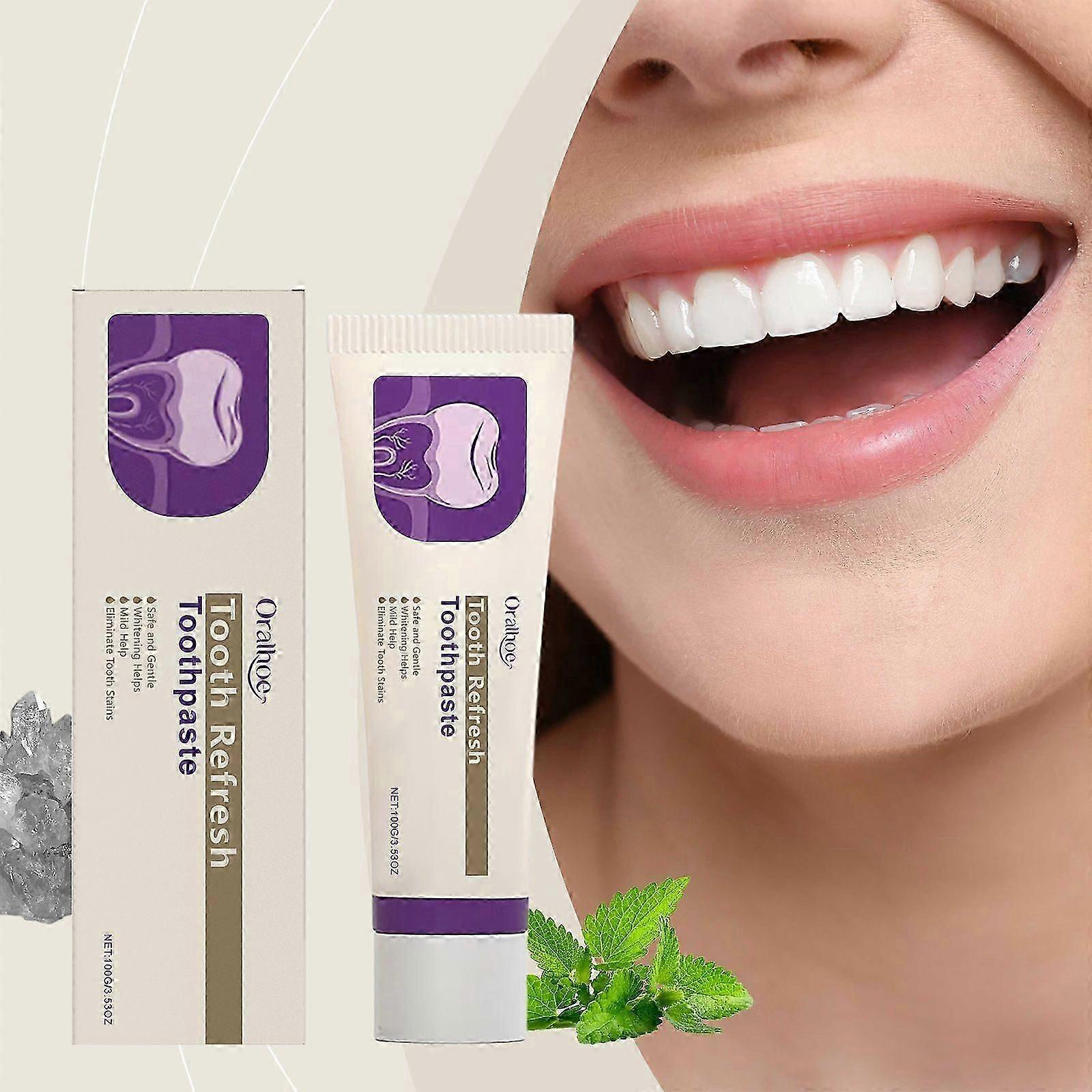 Nature Tooth Refresh Toothpaste, Hydroxyapatite Toothpaste for Sensitive Teeth