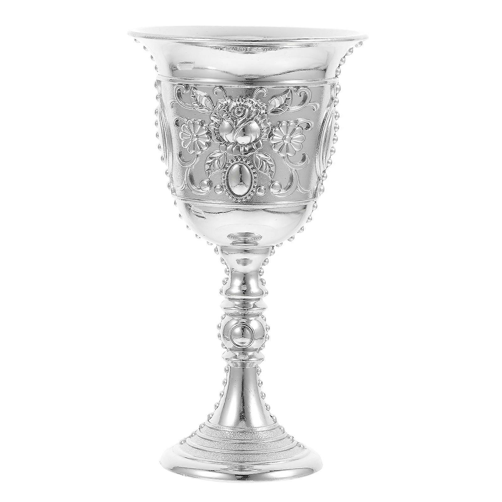 Metal Drink Cup Small Liquor Cup for Drinking Use Embossed Design