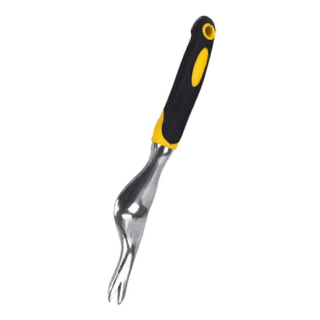 Garden Weeder Tool with Ergonomic Rubber Grip, Rust Resistant Handheld Weed Puller for Lawn