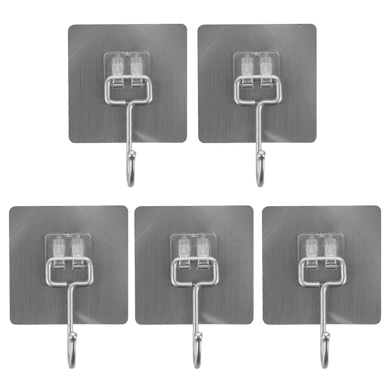Silver Stainless Steel Bed Canopy Hook for Home Use 5Pcs Ceiling Ceiling Dome Hooks