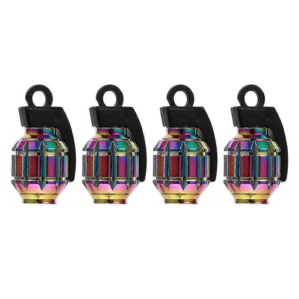 Car Valves Covers Tire Stem Valves Caps for Dustproof Use 4Pcs