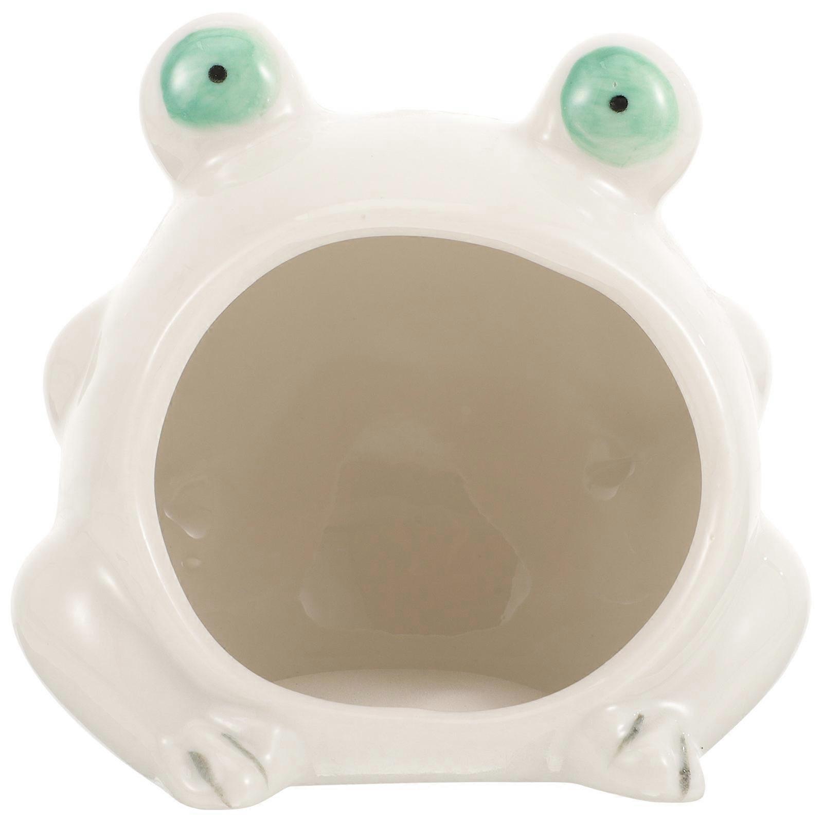 Ceramic Hamster Hideout for Play with White Cooling