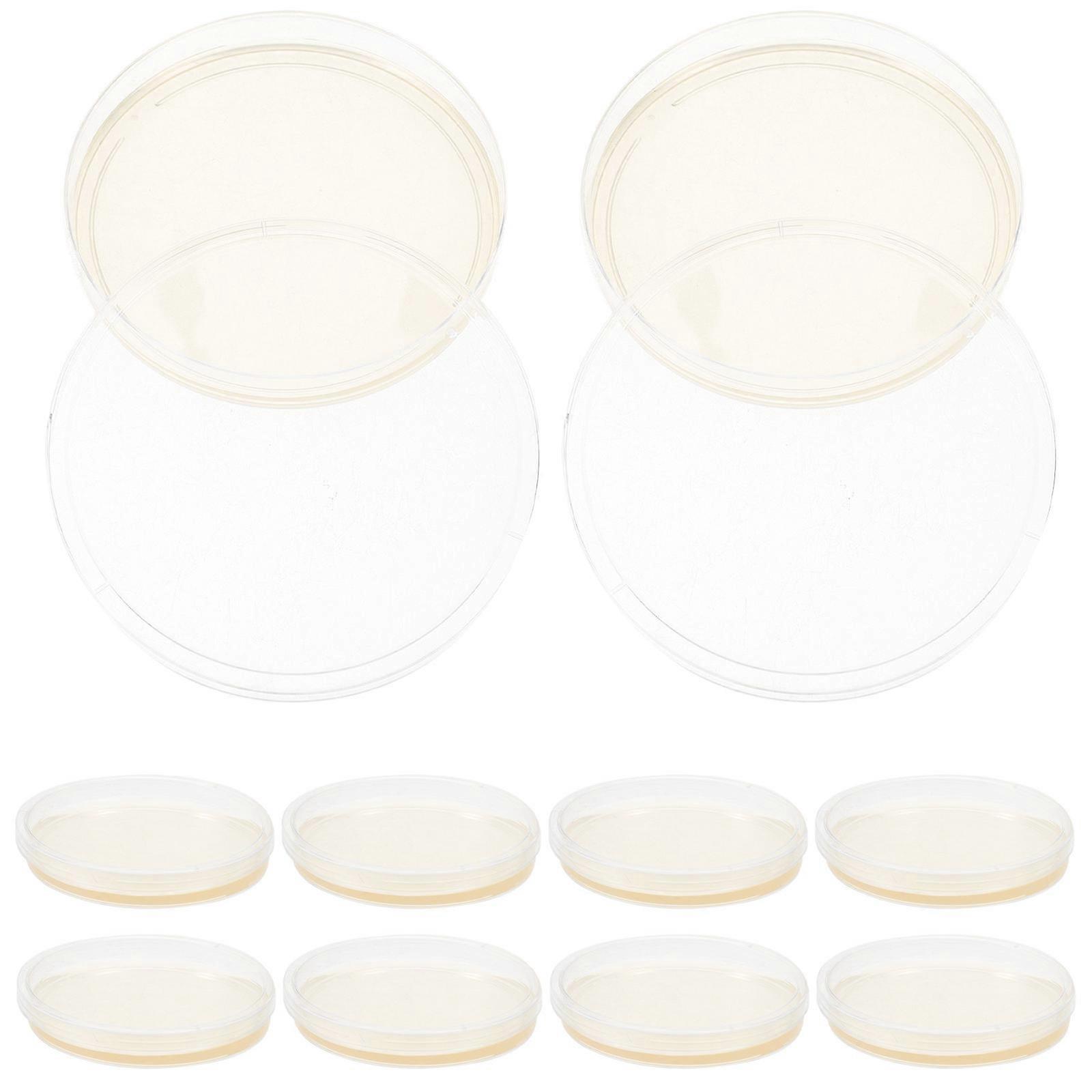 Agar Plates Lb Agar Plates for Lab Use 10Pcs Prepoured Petri Dishes