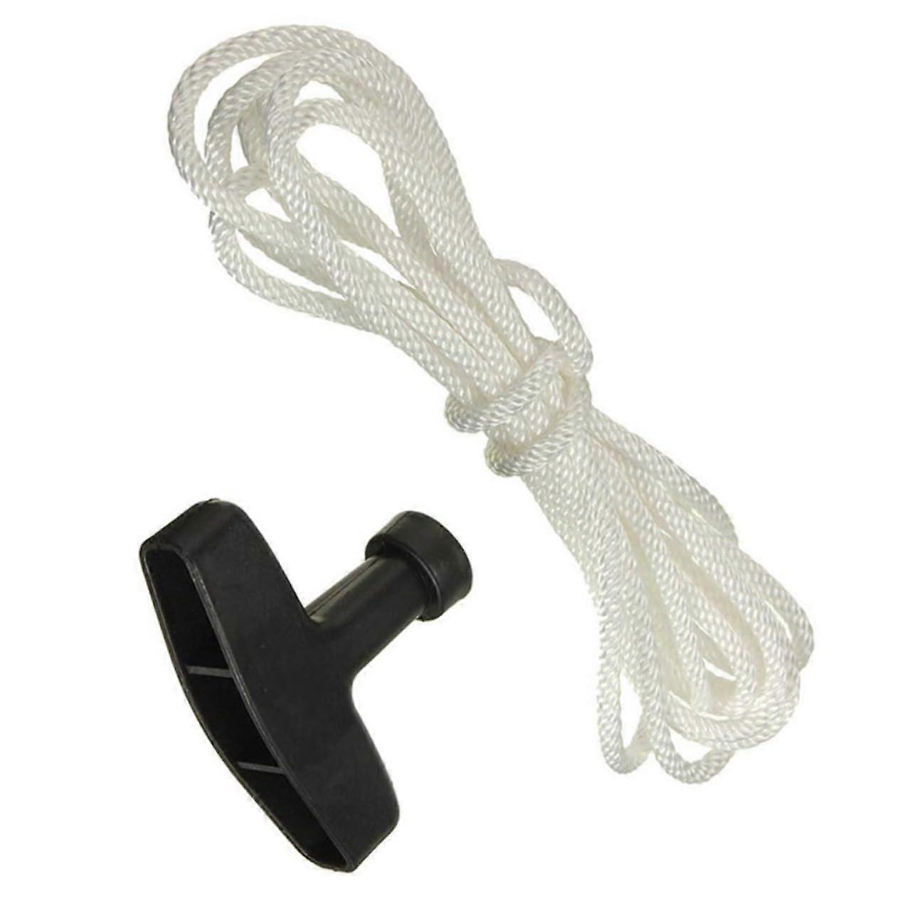 Lawn Mower Recoil Starter Handle with Rope, Universal Fit Pull Starter for Chainsaws and Trimmers