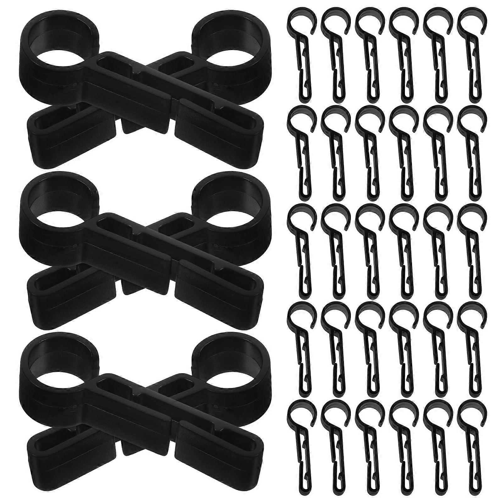 500 Pcs Rectangular Clips For Nighttime Activities Ensuring Secure Fastening And Enhanced Visibility Made From Durable Plastic