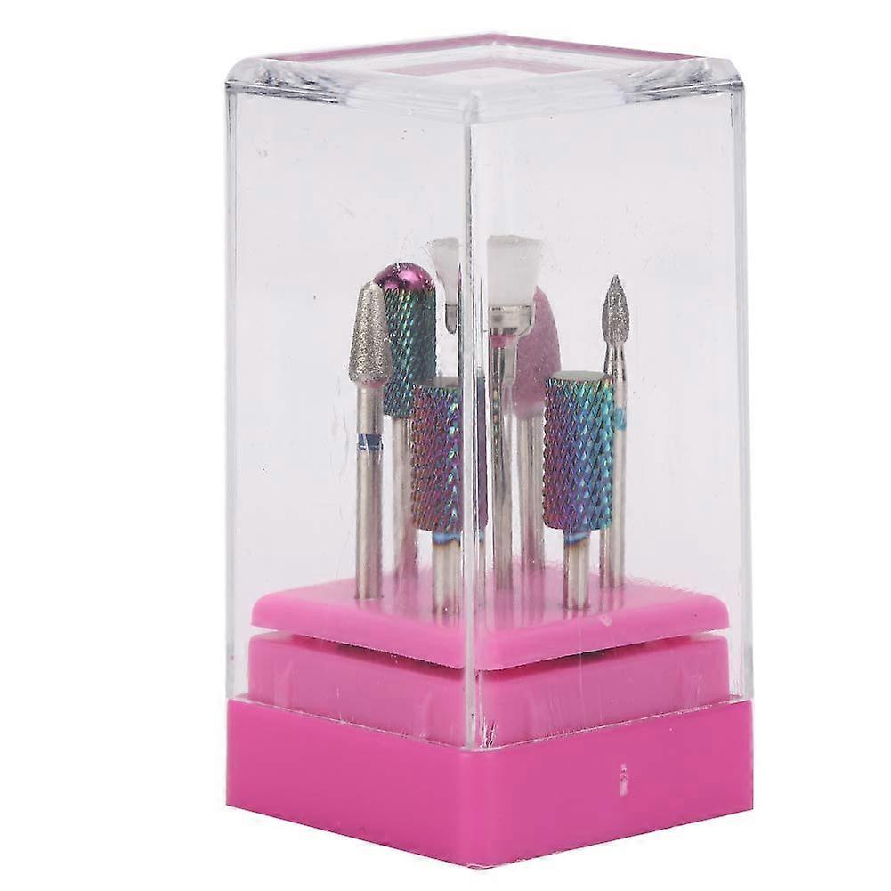 Tungsten Steel Nail Drill Bits Set 7PCS for Precise Shaping and Quick Cuticle Removal