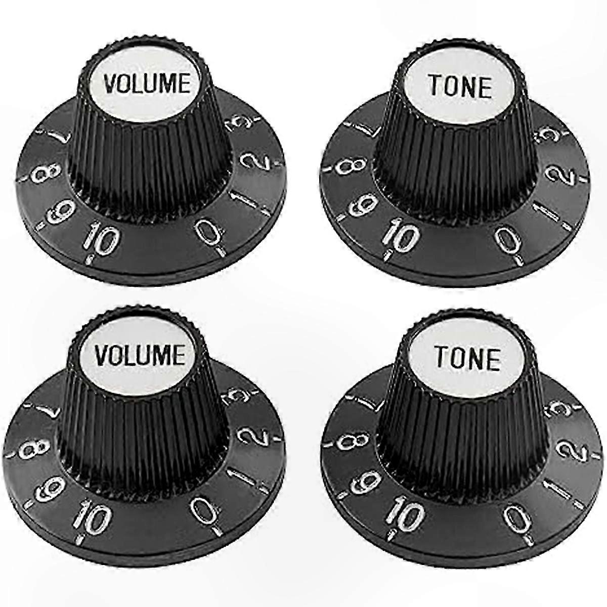Top Hat Knobs for Electric Guitar Bass Amplifier Effect Tone Control Witch Style Replacement Parts