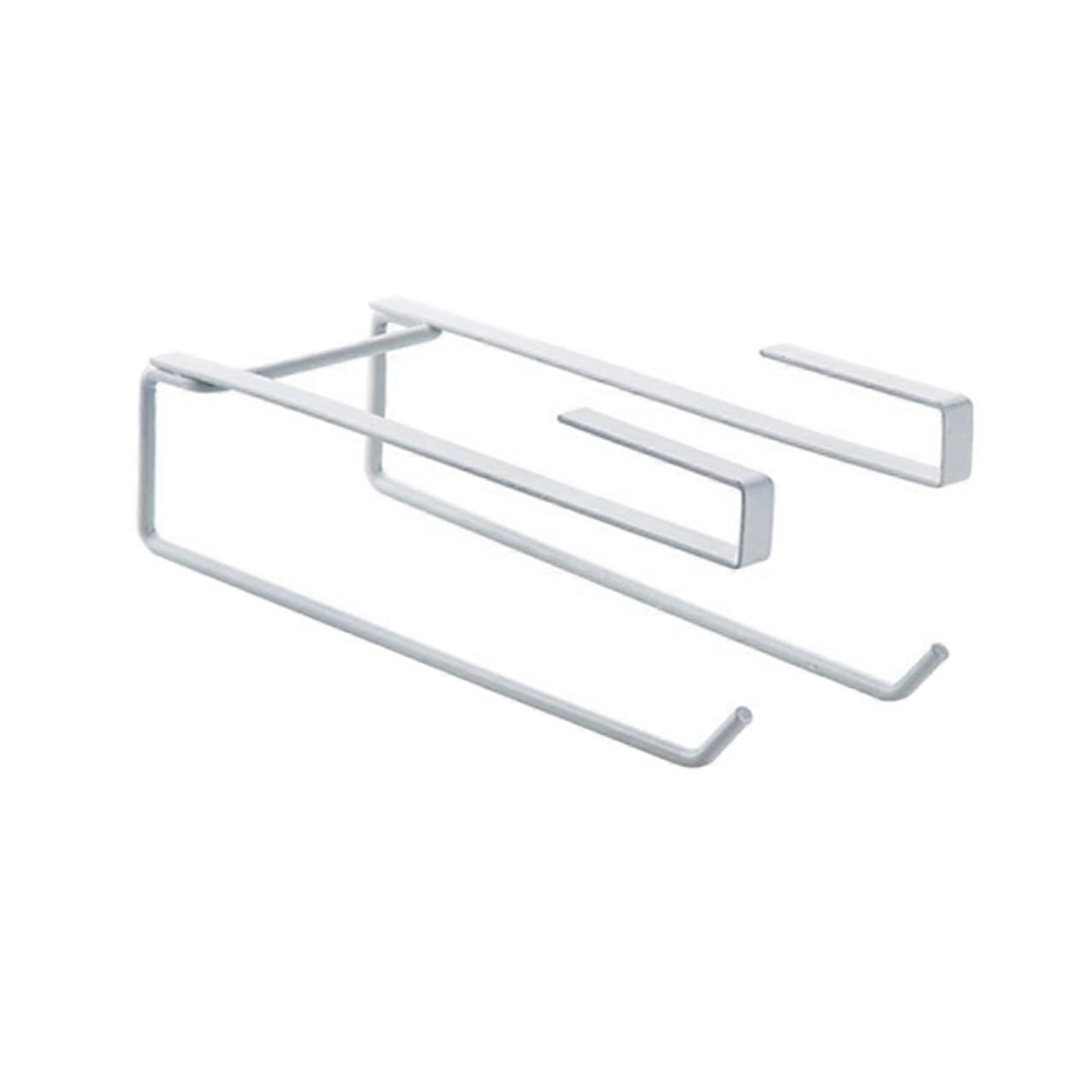 Paper Towel Holder Wall Mounted and Over Cabinet Rack with Tool SpaceSaving Design