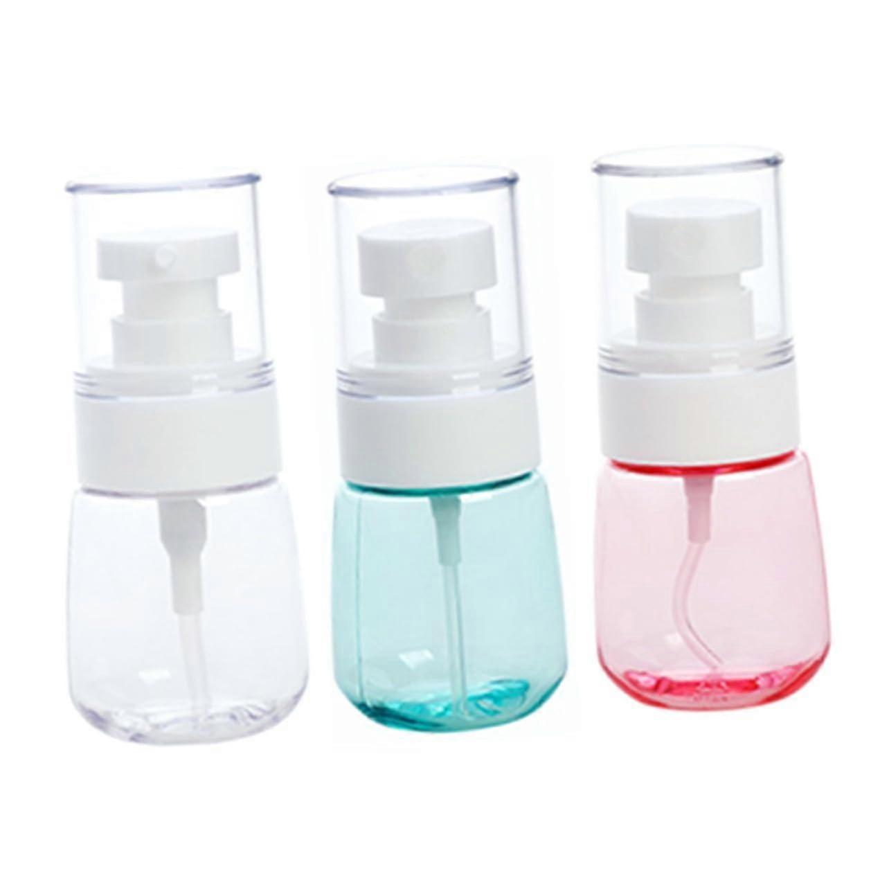 3pcs Travel Spray Bottles Transparent Refillable Perfume Atomizer LeakProof Fine Mist Design