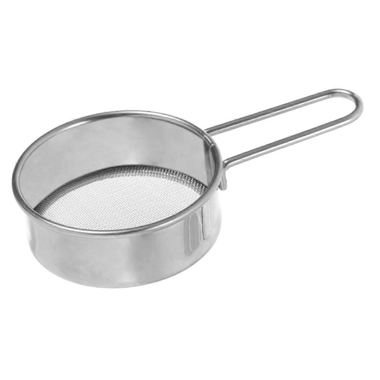 Stainless Steel Fine Mesh Strainer with Handle for Baking Flour Sugar Cocoa, RustResistant Sifter