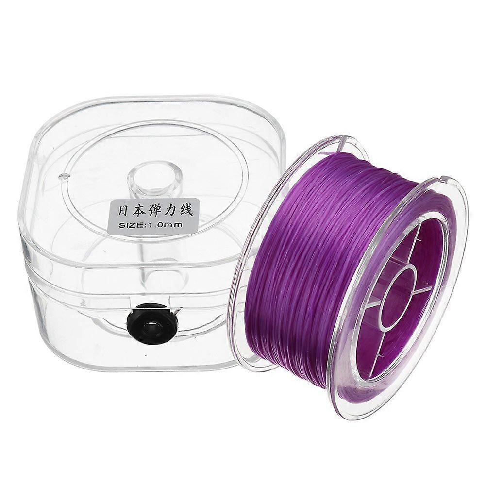 Elastic Beading Cord 0.6mm Purple 100M  Elasticity Crystal Thread for Jewelry Making String