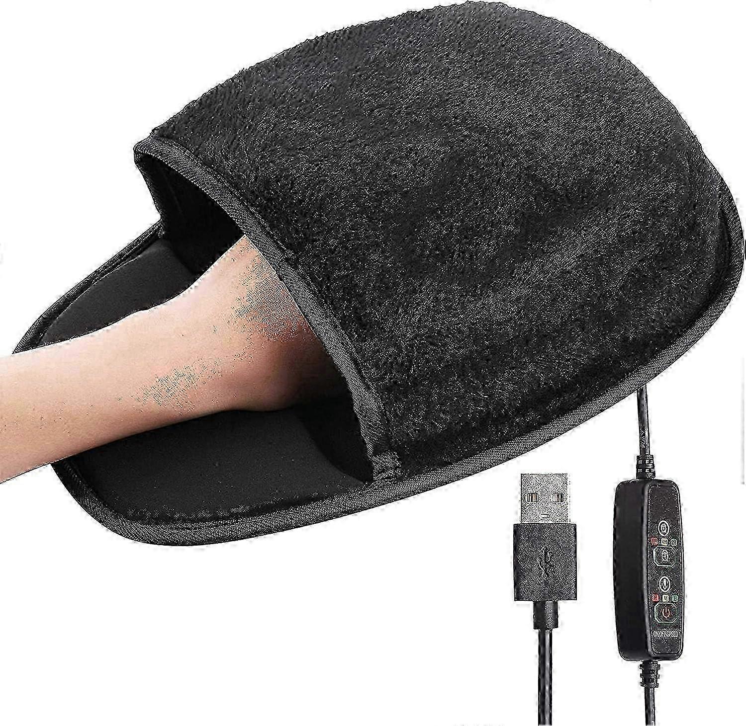 USB Heated Mouse Pad Hand Warmer - 3 Temperatures - Controller Included