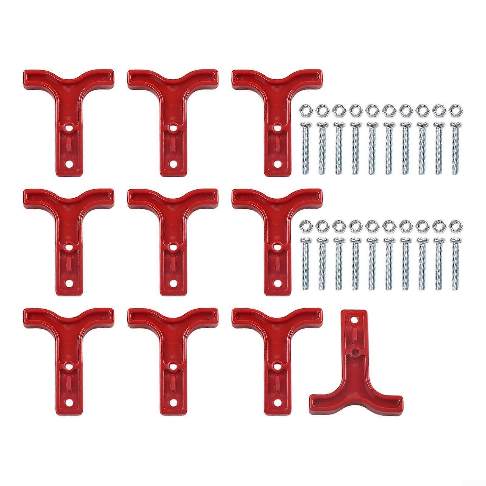 10 Pack 50A THandles 1224V Battery Terminal Kit with Bolts Red