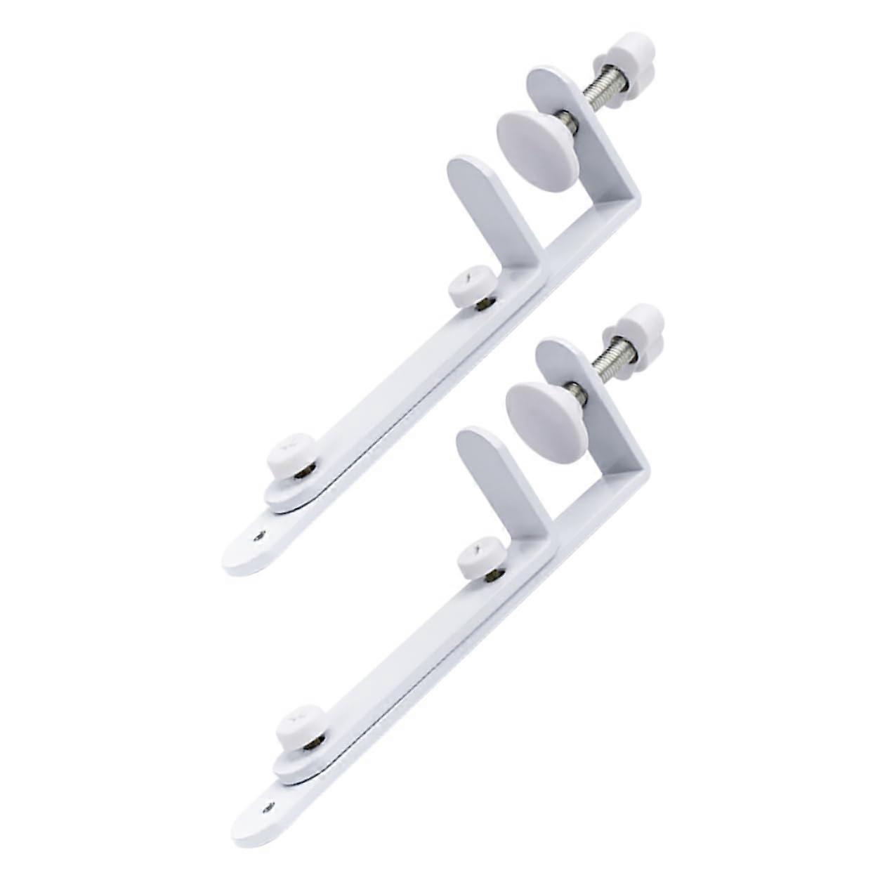 2pcs Pegboard Shelf Brackets Durable Iron Mounting Stands for Wall or Desktop Organization