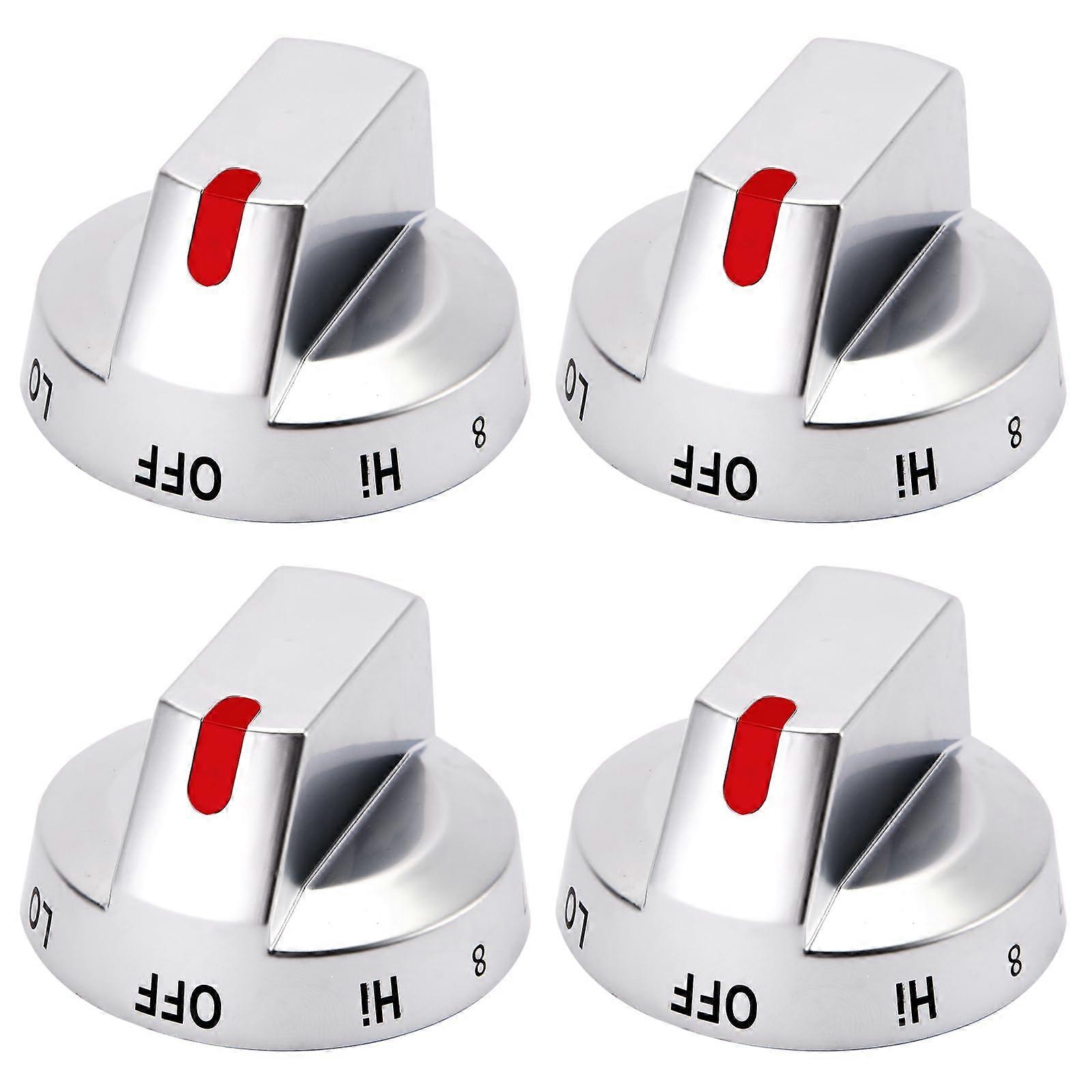 Stove Replacement Knobs DG9403500A Stainless Steel 4 Pack for Samsung NE63T8111SS Range
