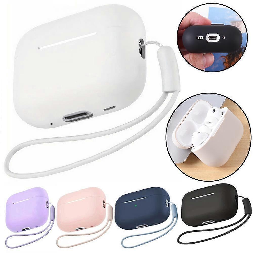 Silicone Earbud Protective Case with Lanyard For AirPods Pro 3