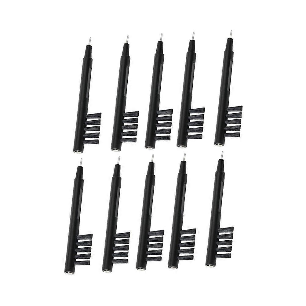 Cleaner Brush Tool Designed For Elderly Users With U-shaped Form And Black Shade In 10 Pcs