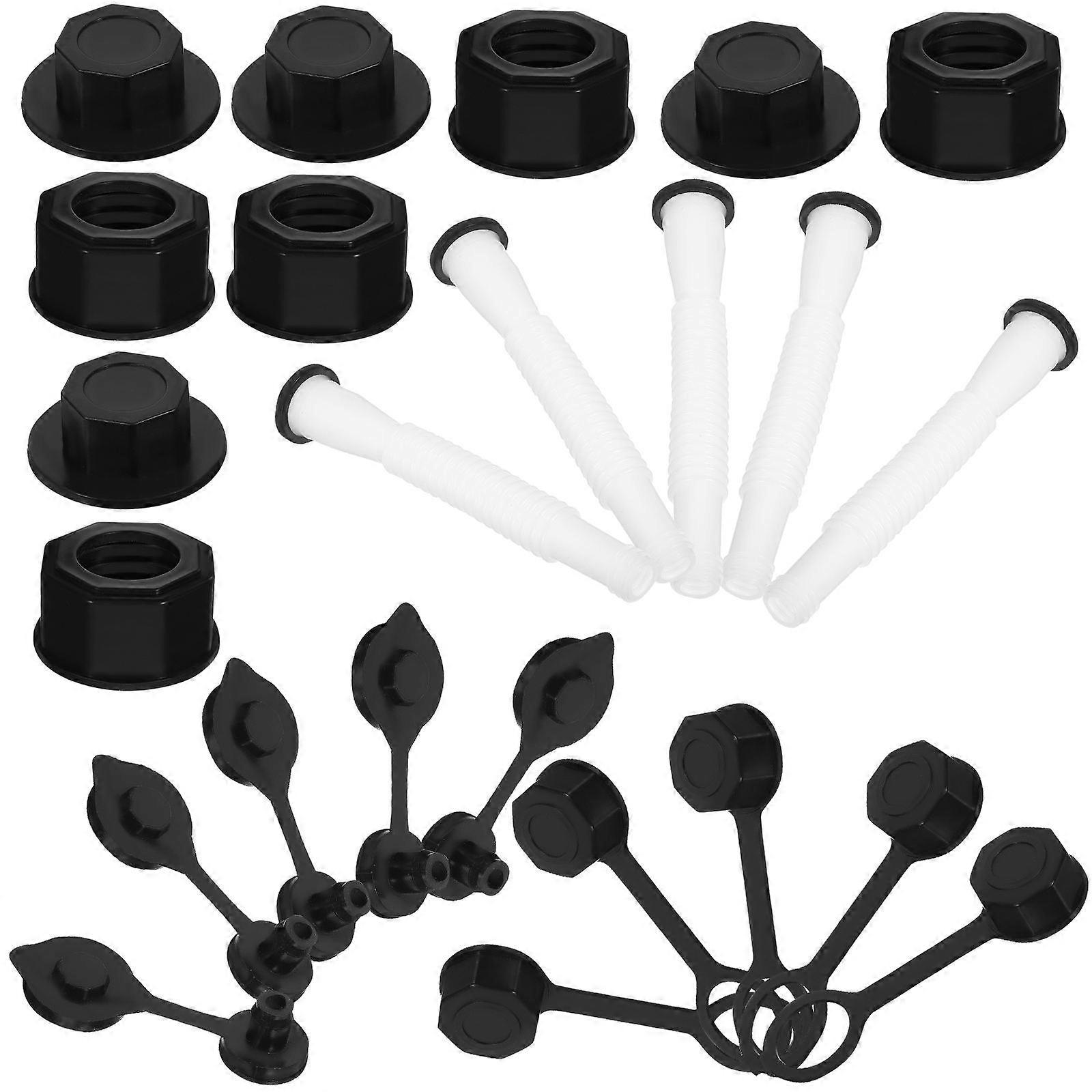 Can Nozzle Kit ABS Material 5Sets Fuel Tank Spout Replacement