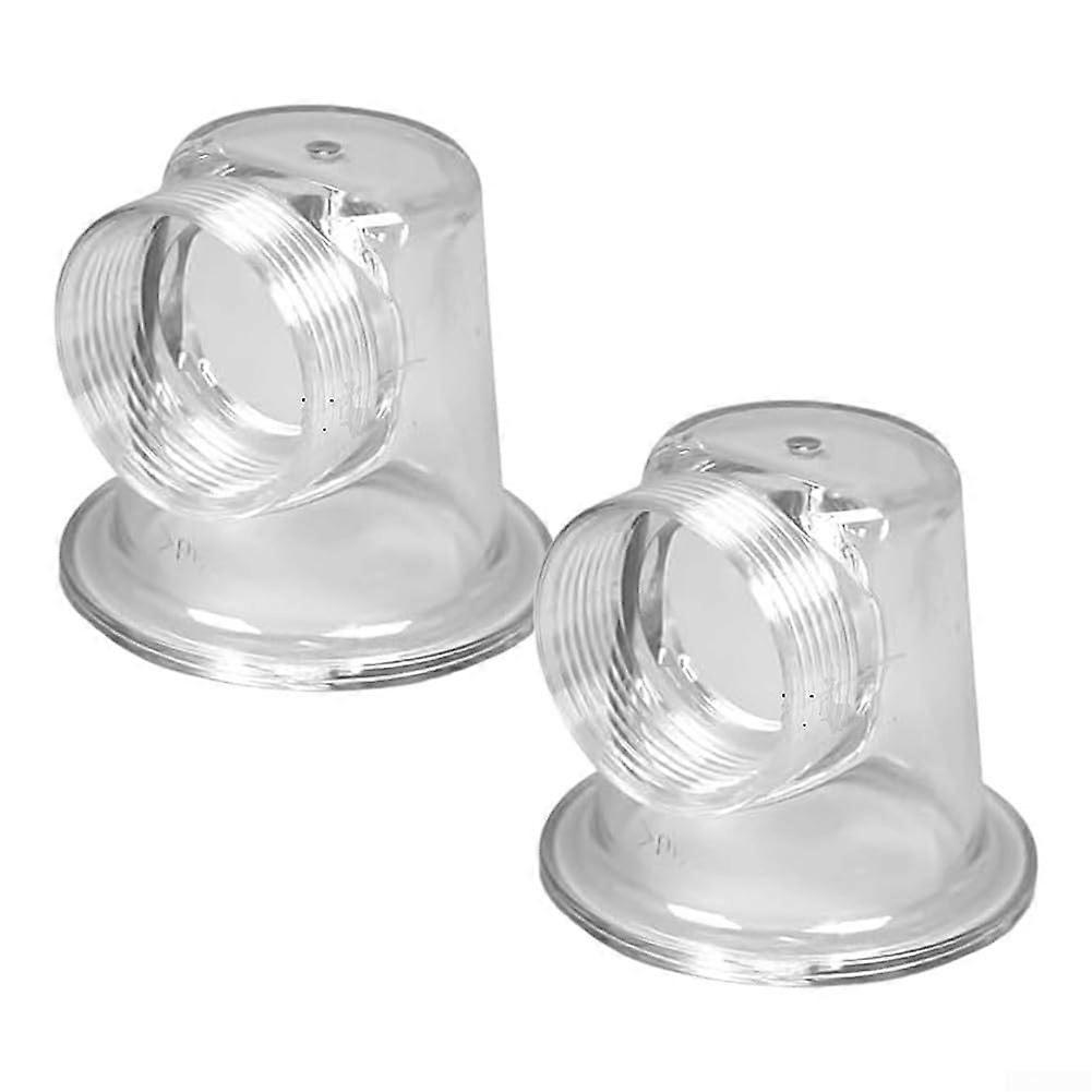 Pool Pump Pre Filter Lid SPS 50 Replacement Transparent Cover 2pcs Debris Blocking