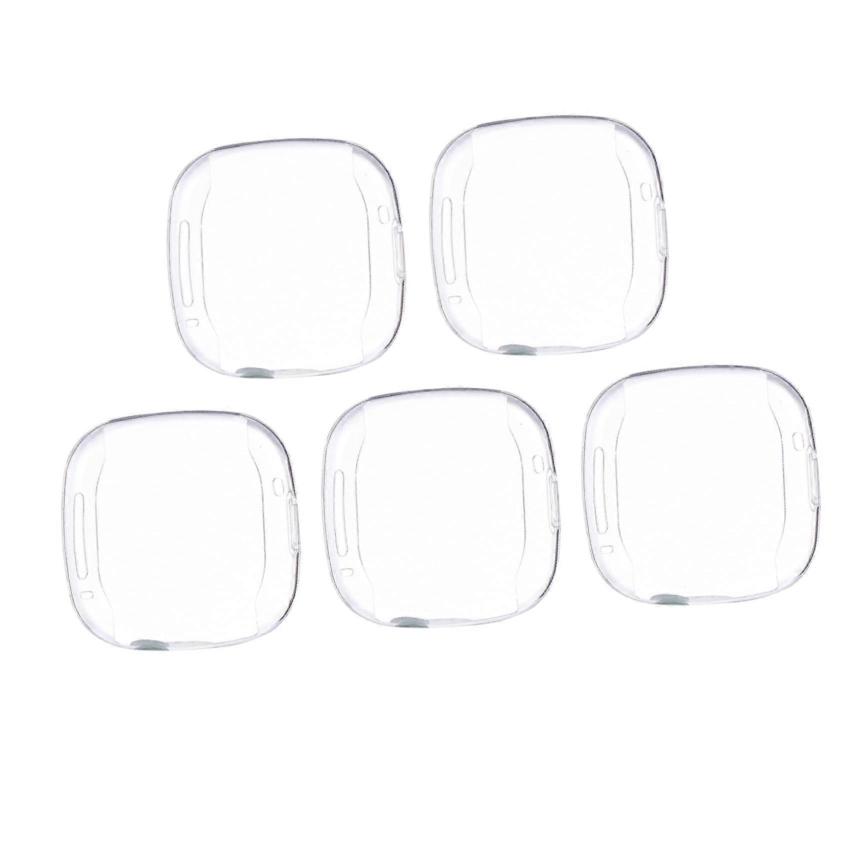 Protective Case for Fitbit 5 Pack Transparent TPU Scratch Resistant Watch Cover with Precise Port Access