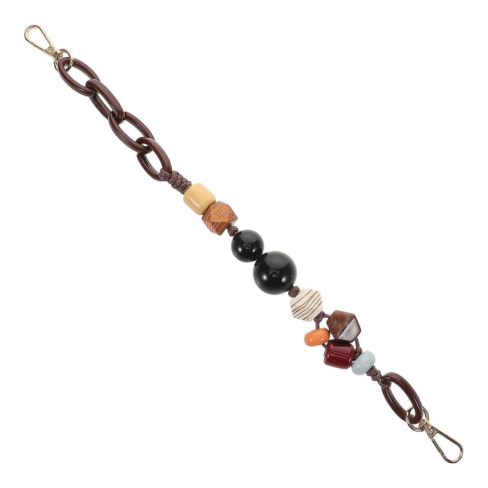 Multi Color Acrylic Bead Chain Lanyard For Casual Use Durable Adjustable Accessory 1Pack