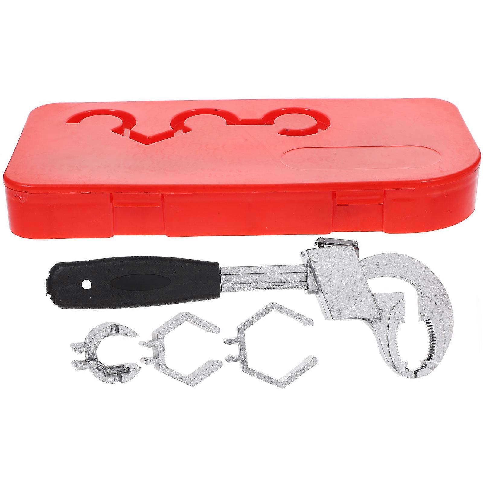 Multifunctional Wrench Set For Plumbing Maintenance Featuring Professional Design In Black Offering Spring Loaded Functionality 1 Set