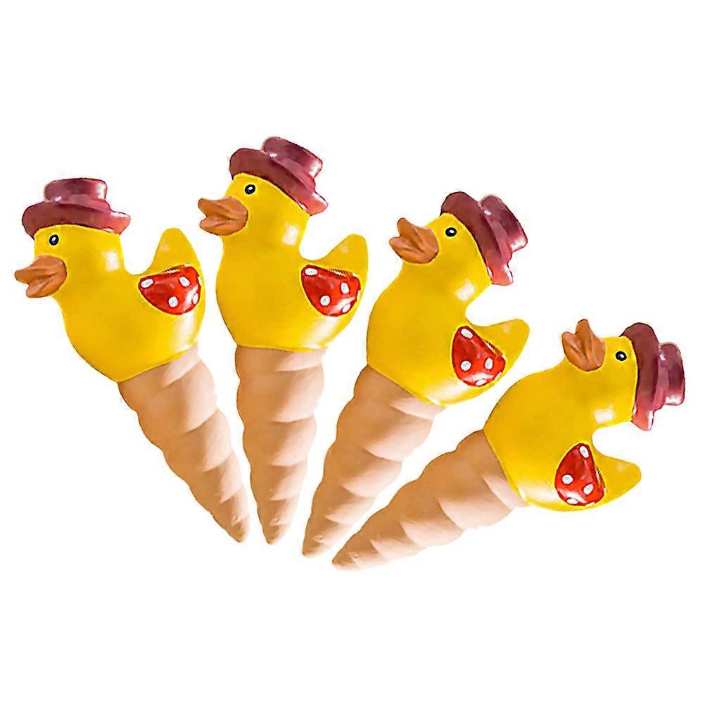 Automatic Watering Spikes Red Clay Plant Self-Watering Device 4Pcs Multi