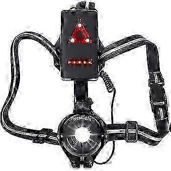 Feu de position LED rechargeable USB - Étanche - 500 lumens - Angle d’éclairage réglable - Lumière parfaite compatible avec le jogging, la pêche, le camping, le ki
