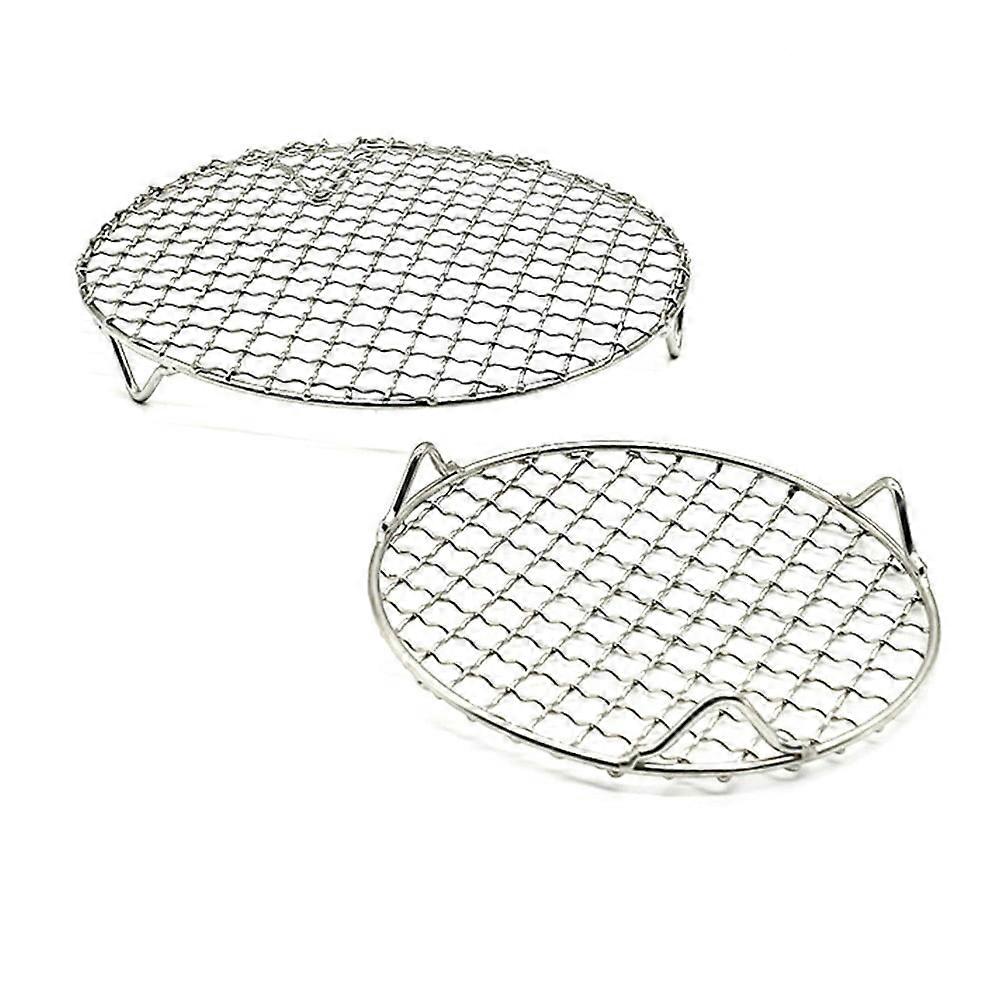 2Pcs Round Cooling Rack for Baking Sheet for Versatile Cooking Rack Steamer Rack BBQ