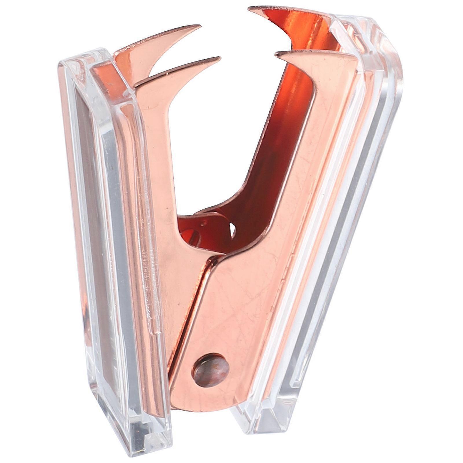 Rose Gold Staple Remover Stapler Puller for Office Use 3Pcs Set