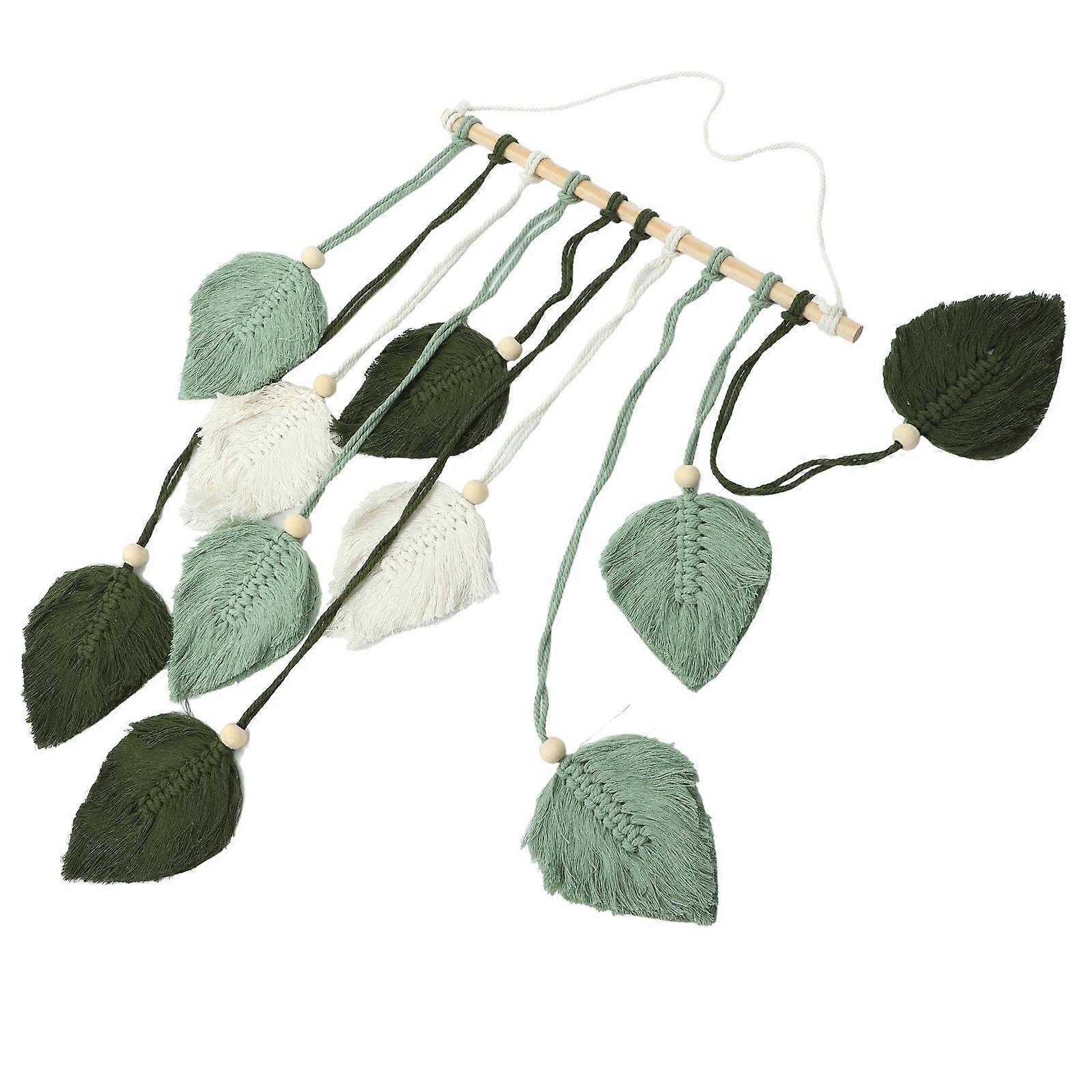 Wall Hanging Decor Leaf Tapestry Macrame for Decoration 5Pcs Set
