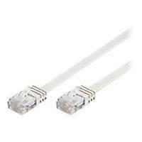 Flat network cable CAT 5e - Wentronic - CAT FLAT 5-2000 WHITE 20M
