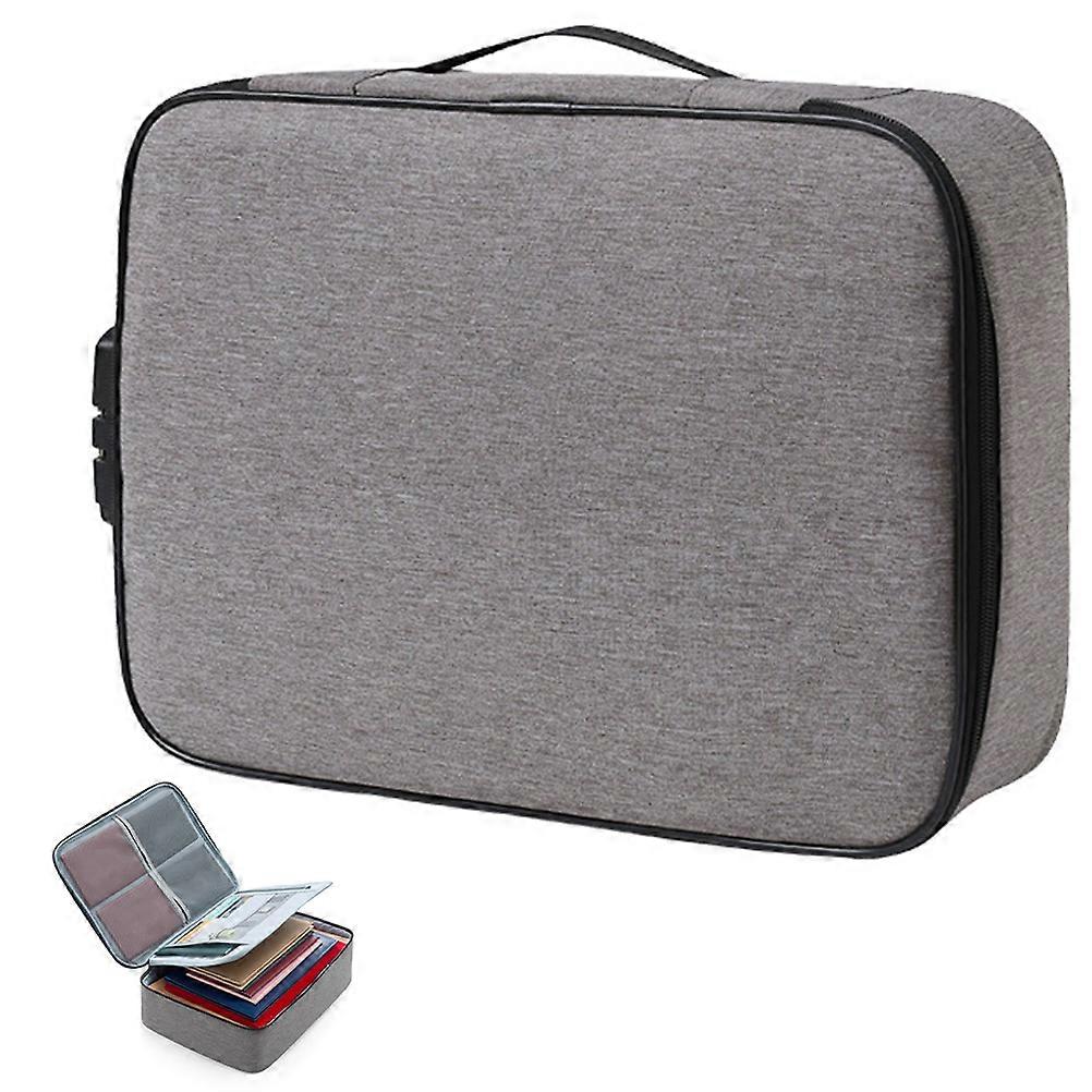 Document Lock Box Combination for Storage Portable Important Document Organizer