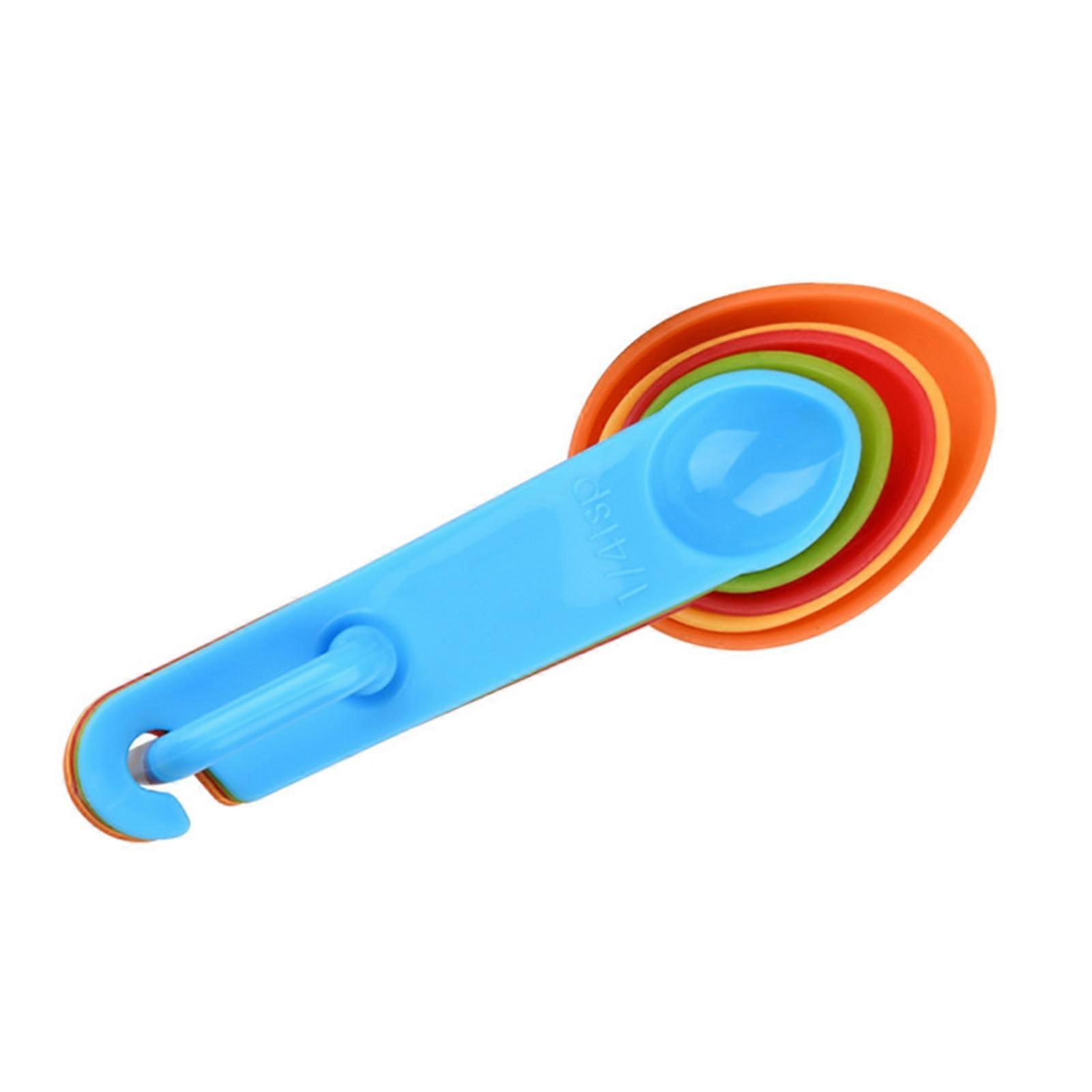 Kitchen Measuring Set - Rainbow Colors - for Cooking & Coffee - Space Saving