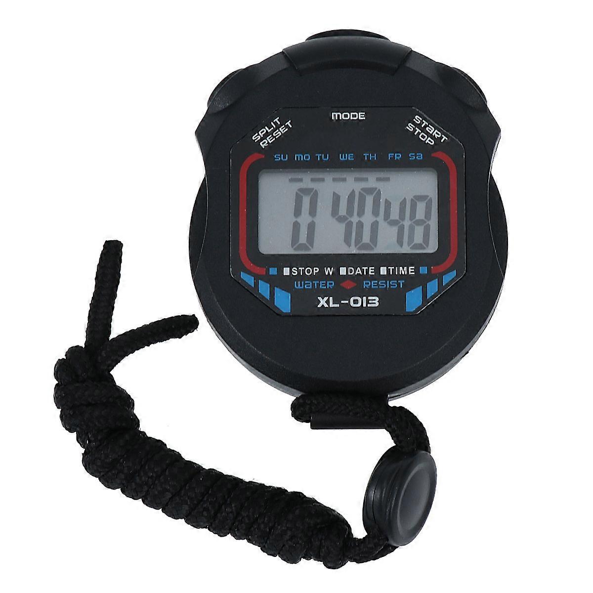 Movement Timer 009A Timer for Sports Timing 2Pcs Electronic Stopwatch Black