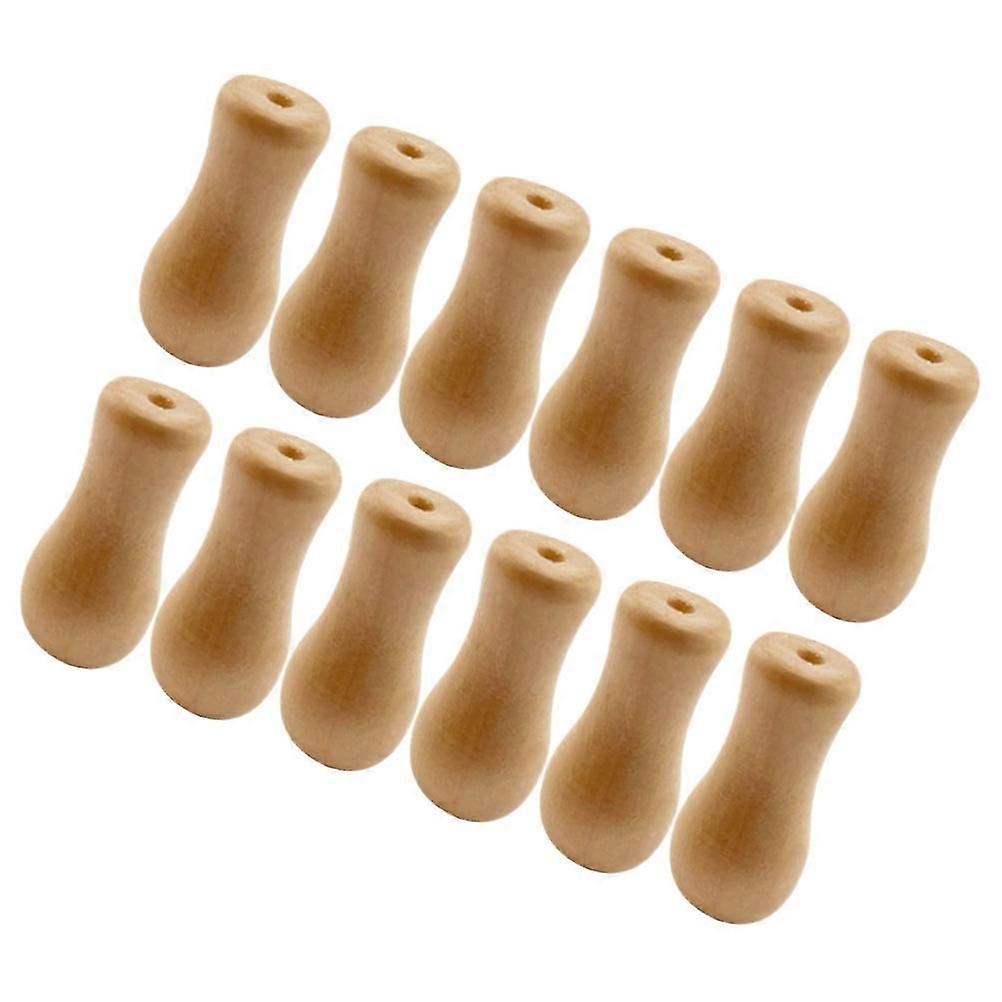 Wooden Blind Cord Knobs for Window Shades 12Pcs Pull Cord Replacements