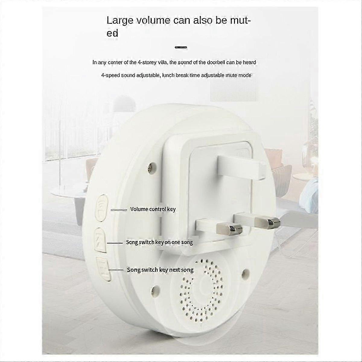 Plug Wireless Doorbell Waterproof Smart Doorbell