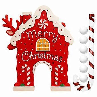Christmas Golf Game Set with Candy Cane Club & 6 Balls - Portable Holiday Fun for Family Gatherings