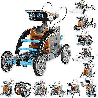 12 in 1 Educational Solar Robot Toy - 190 Piece DIY Building Science Experiment Kit for 8-10 years old