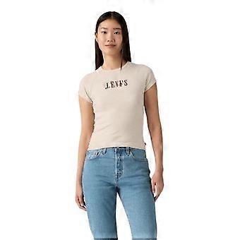 Levis Womens/Ladies Riley Logo Crew Neck Slim T-Shirt