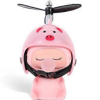 Poppenversiering voor kinderen, fietsaccessoire met roze decoratief ornament.